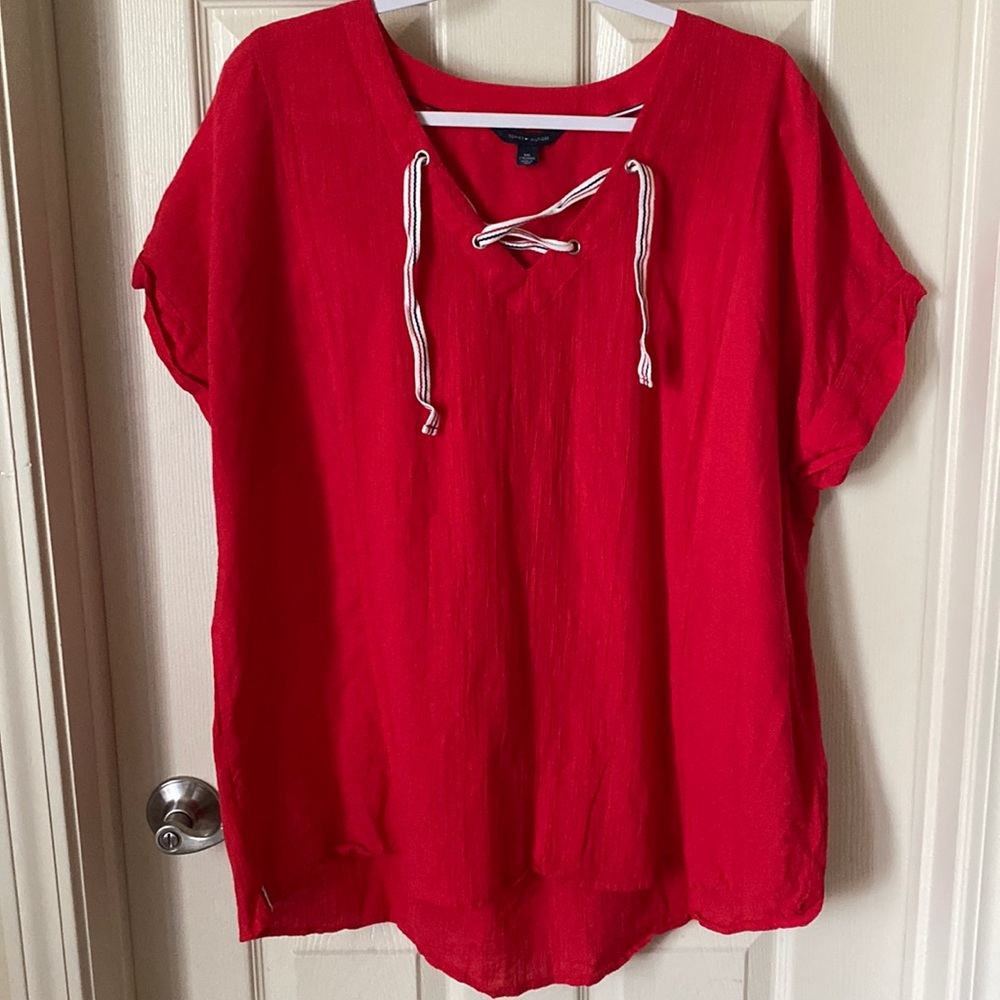 Tommy Hilfiger, XXL red top